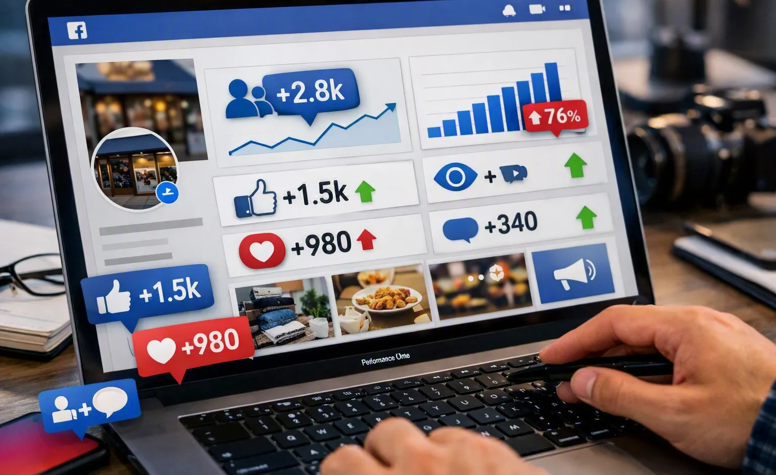 تكبير صفحات فيسبوك في الإمارات